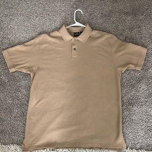 Jos. A. Bank button up, tan, size large, barely worn.